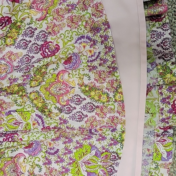 Taylor Pink and Green Floral Flutter Sleeve Womens Dress Sz Large New W/tags - Picture 5 of 7